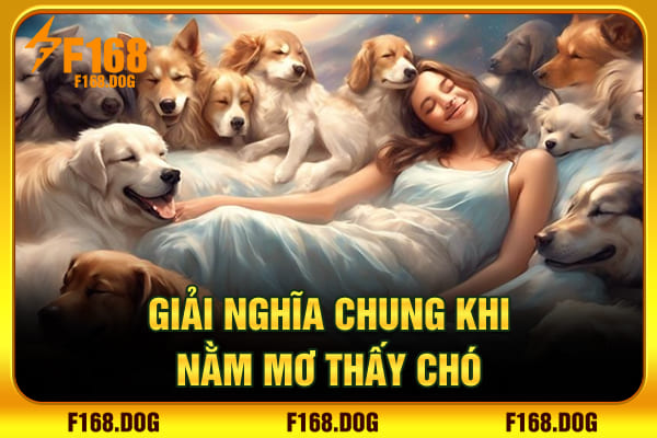 Giải nghĩa chung khi nằm mơ thấy chó 